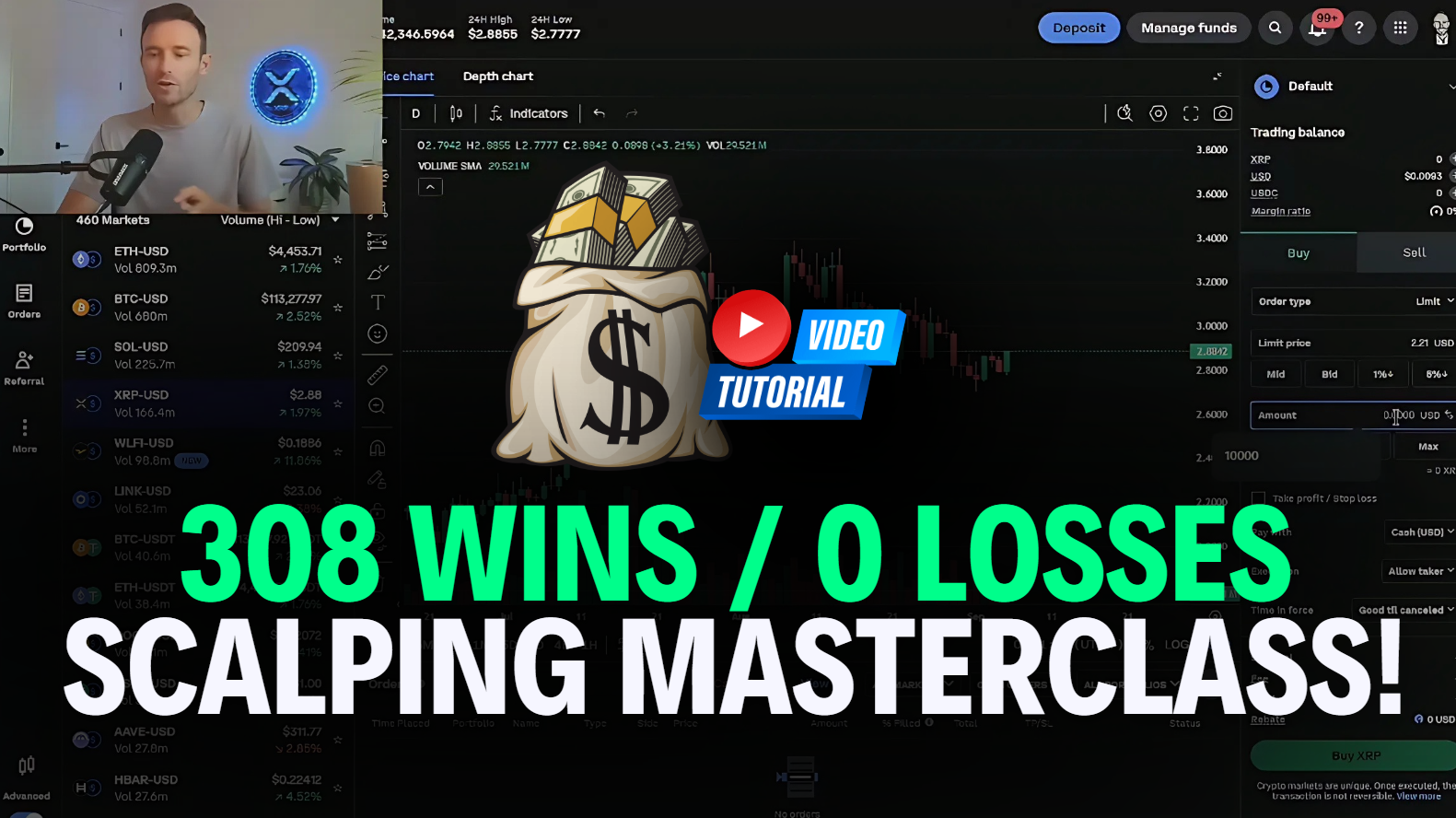 Crypto Scalping MasterClass (308 Wins/ 0 Losses) New Techniques Revealed!